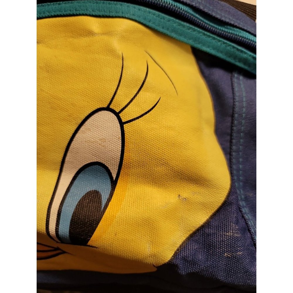 Looney Tunes Tweety Blue Duffle Gym Bag Vintage Large - Picture 3 of 12